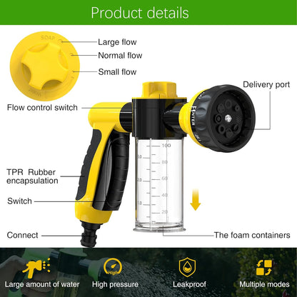 Garden Hose Nozzle Power Spray