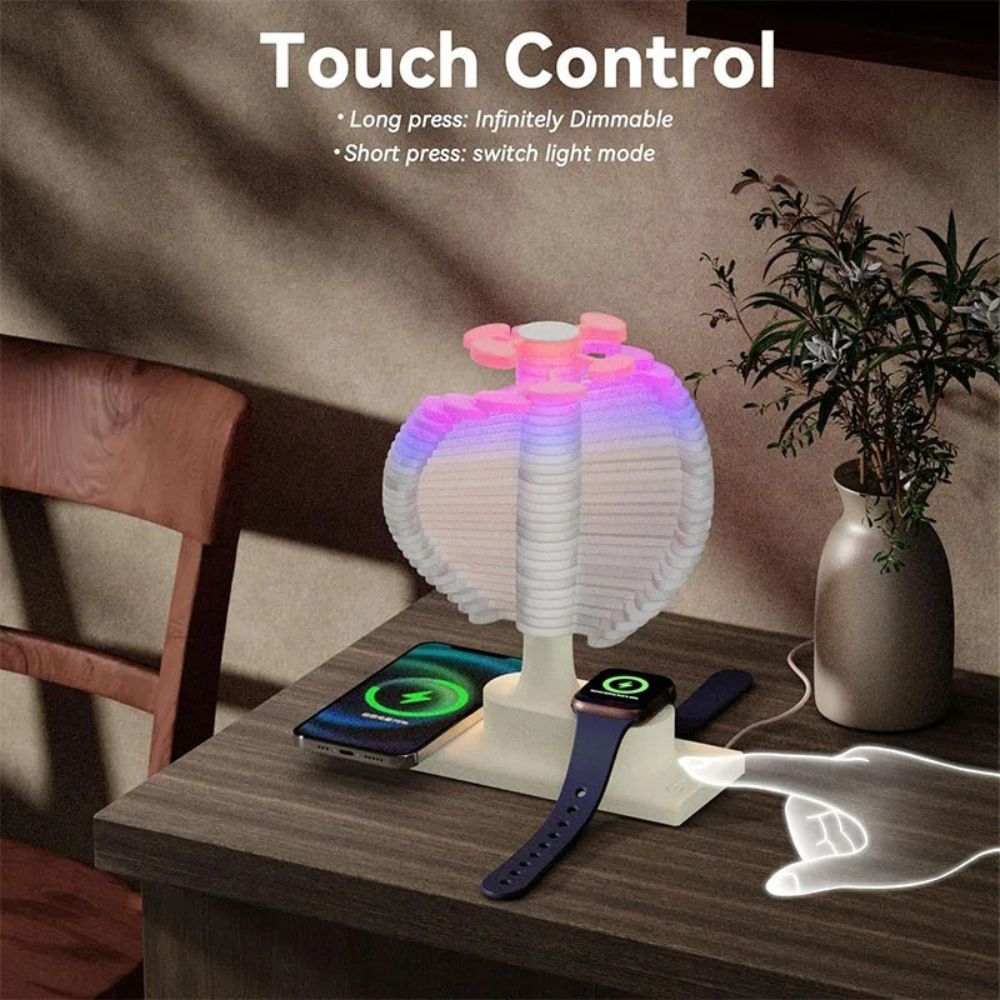 Spiral Glow Wireless Lamp