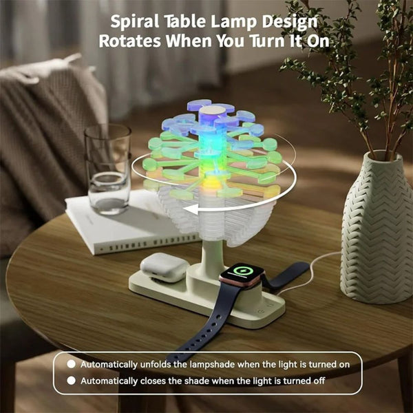 Spiral Glow Wireless Lamp