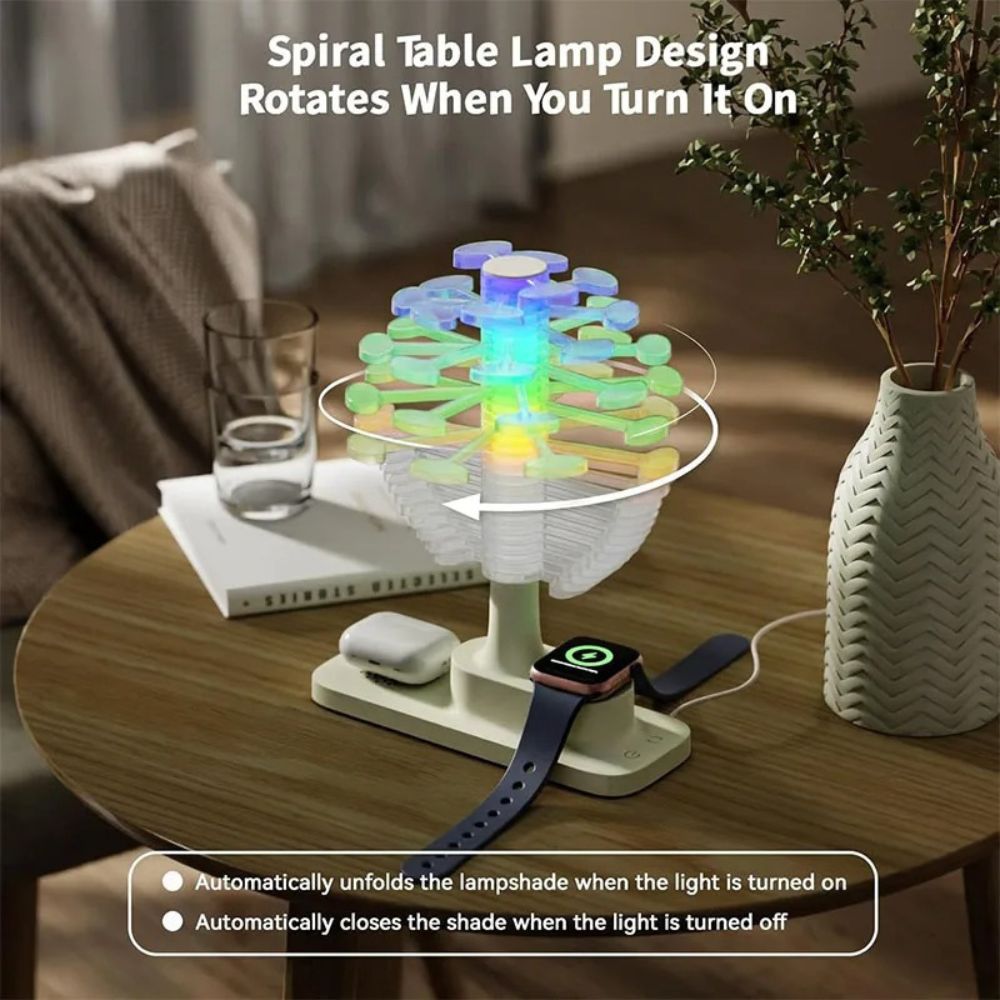 Spiral Glow Wireless Lamp