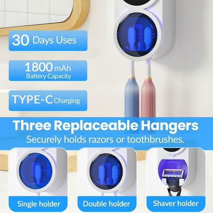 Smart Toothbrush Sanitizer Holder