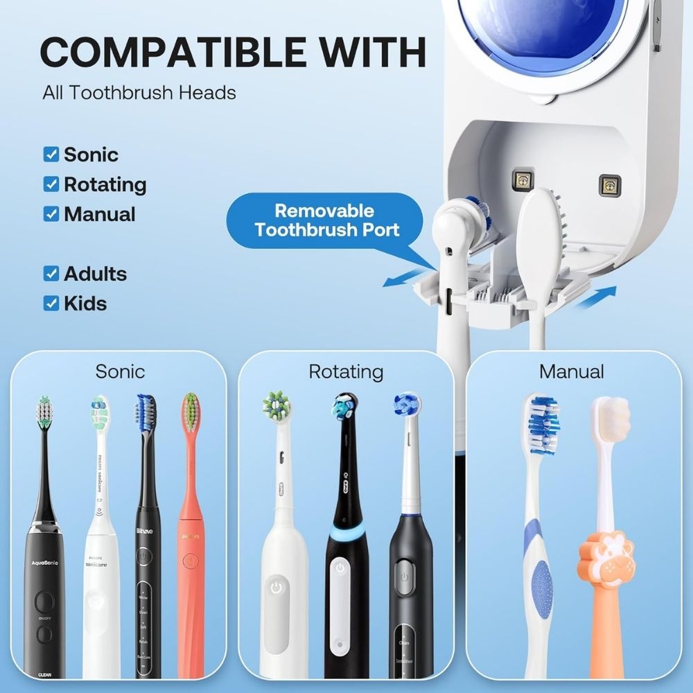 Smart Toothbrush Sanitizer Holder