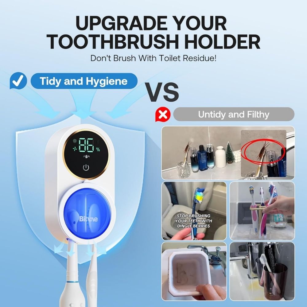 Smart Toothbrush Sanitizer Holder